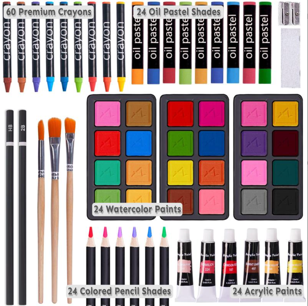 JoyPalette™ 175-Piece Deluxe Art Set