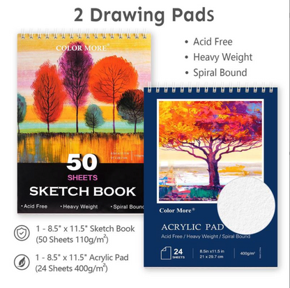 JoyPalette™ 175-Piece Deluxe Art Set